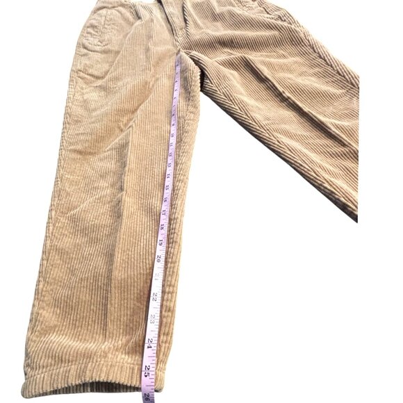 Essentials Style VTG 90s Y2K light brown corduroy high rise pleated pants sz 12 - Picture 11 of 12